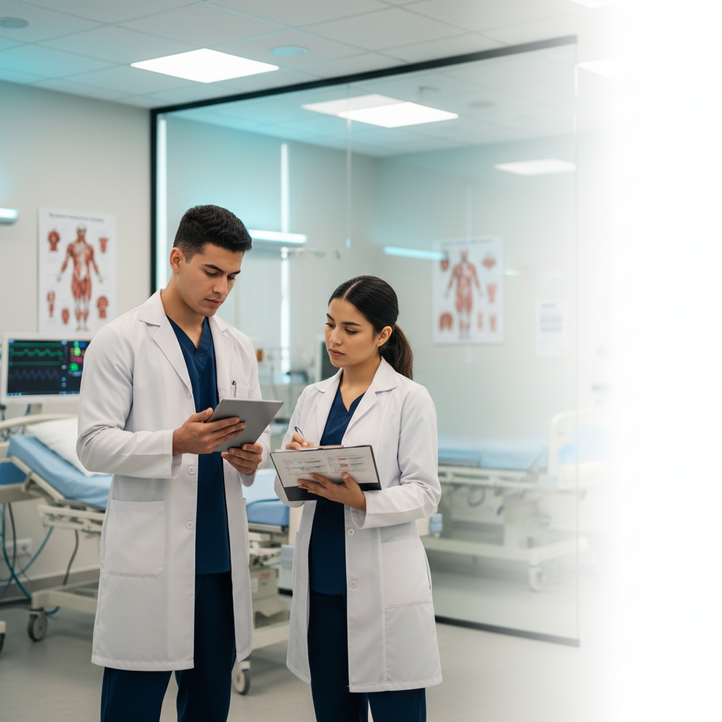 Estudiantes de odontología preparándose para el examen CODIRO